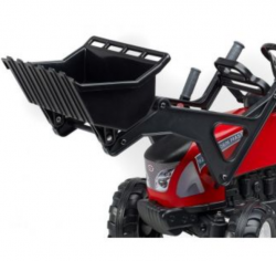 FALK Šliapací traktor Garden MSTER s nakladačom a vlečkou červený