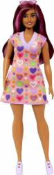 Mattel Mattel Barbie modelka  - Šaty so sladkými srdiečkami