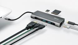 Trust Dalyx 7v1 dokovacia stanica USB-C+2xUSB3.0 +1xHDMI+1xRJ45+SD/microSD
