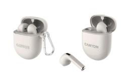 Canyon TWS-6 True Wireless Bluetooth slúchadlá do uší béžové
