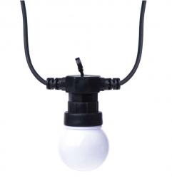 Emos Svetelná reťaz LED párty žiarovky mliečne 5m teplá biela