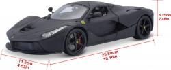 Bburago 2020 Bburago 1:18 Ferrari Signature series LaFerrari Matt Black