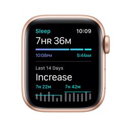 Apple Watch SE GPS, 40mm Gold Aluminium Case with Pink Sand Sport Band - Regular