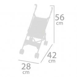 DeCuevas DeCuevas 90090 Skladací kočík pre bábiky - golfové palice Martina 2021 - 56 cm
