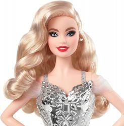 Mattel Mattel Barbie Vianočná bábika 2021 Blondínka