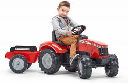 Falk FALK Šliapací traktor 4010AB Massey Ferguson S8740 - červený