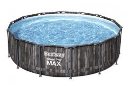 Bestway Bazén Bestway® Steel Pro MAX, 5614Z, filter, pumpa, rebrík, plachta, 4.27m x 1.07m