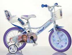 DINO Bikes DINO Bikes - Detský bicykel 16" Dino 164RF3 so sedačkou pre bábiku a košíkom - Frozen 2