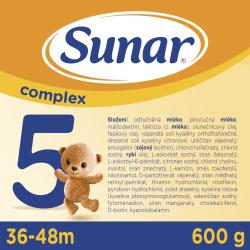 6x SUNAR Complex 5 Mlieko dojčenské 600 g