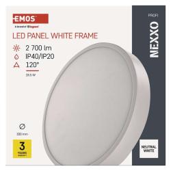 Emos NEXXO, okrúhle, biele, 28.5W, neutrálna biela
