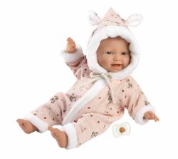 Llorens Llorens 63302 LITTLE BABY - realistická bábika bábätko s mäkkým látkovým telom - 32 cm