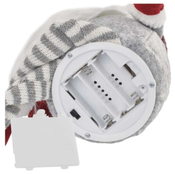 Emos LED vianočný škriatok sediaci, 27cm, 3×AA, vnút., teplá biela