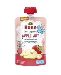 6x HOLLE Apple Ant Bio pyré jablko banán hruška 100 g (6+)