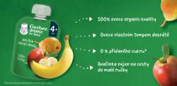 8x GERBER Organic Kapsička hruška, jablko a banán 90 g?