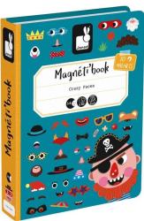 Janod Janod Magnetibook Zábavné tváre chlapci Magnetická kniha pre deti