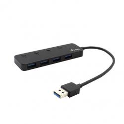 i-Tec USB 3.0 Metal HUB 4-Port s vypínačmi na jednotlivých portoch