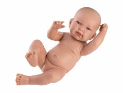 Llorens Llorens 73802 NEW BORN DIEVČATKO- realistické bábätko s celovinylovým telom - 40 cm