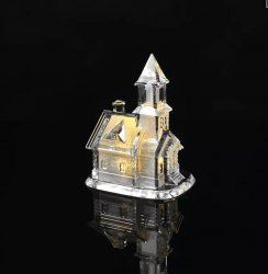 Emos LED kostol akrylový 21cm, teplá biela