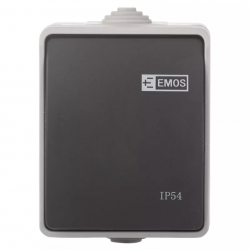 Emos Prepínač nástenný schodiskový č.7, IP54, 1 tlačidlo