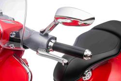 BENEO Elektrická motorka Vespa 946 aj so spätným chodom, červené, s pomocnými kolesami, Licencované,