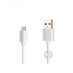 FIXED kábel USB-C 2m 3A biely