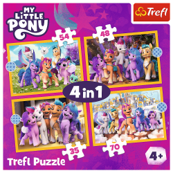 Trefl Trefl Puzzle 4v1 - Zoznámte sa s Poníkmi / Hasbro, My Little Pony