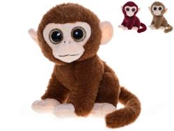MIKRO -  Opica plyšová sediaca 20cm veľké oči 3farby 0m+