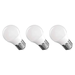 Emos Classic Mini Globe 4.2W E27 470lm neutrálna biela 3ks