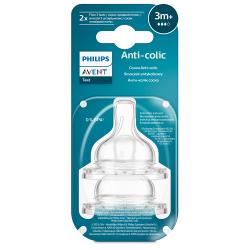 Philips AVENT Cumlík Anti-colic stredný prietok 3m+ 2 ks
