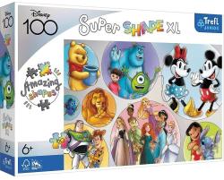 Trefl Puzzle 160 XL Super Shape - Farebný svet Disney / Disney 100