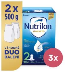 3x NUTRILON 2 Advanced následné dojčenské mlieko 1 kg, 6+