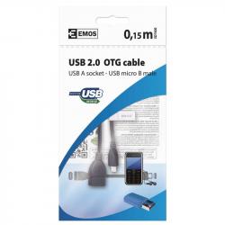 Emos USB A zásuvka - micro B vidlica OTG