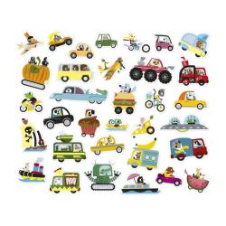 Janod Janod Stickers Samolepky Dopravné prostiedky 200 ks