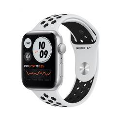 Apple Watch Nike SE GPS, 44mm Silver Aluminium Case with Pure Platinum/Black Nike Sport Band - Regul