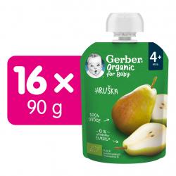 16x GERBER Organic Kapsička hruška 90 g?