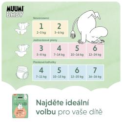 MUUMI Baby 6 Junior 12-24 kg (108 ks), mesačné balenie eko plienok