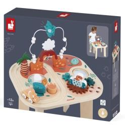 Janod Janod Drevený motorický stolík Dinosaurus s aktivitami Dino