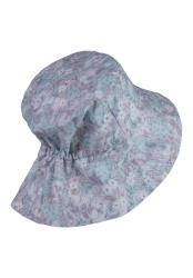 STERNTALER Klobúk letný s ochranou krku na zaväzovanie bavlna UV50+ svetlo tyrkysová 49 cm 12-18 m