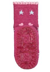 STERNTALER Ponožky protišmykové Srdiečka AIR magenta dievča veľ. 21/22 cm- 18-24 m