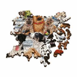 Trefl Trefl Drevené puzzle 1000 - Psie priateľstvo