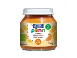 SALVEST Ponn BIO Pyré mangovo-banánové s pšenom 130 g 6m+