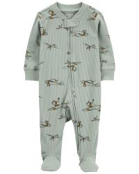 CARTER'S Overal na zips Sleep&Play Olive Airplane chlapec 9m/ veľ. 74