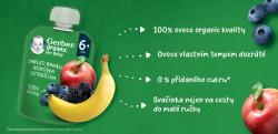 16x GERBER Organic Kapsička jablko, banán, čučoriedka a černica 90 g?