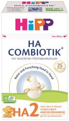 4x HiPP Výživa následná dojčenská mliečna HA 2 Combiotik® 600 g, od uk. 6. mesiaca