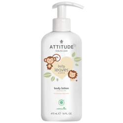 ATTITUDE Detské telové mlieko Baby leaves s vôňou hruškovej šťavy 473 ml