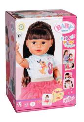 Zapf Staršia sestrička BABY born Play & Style, brunetka , 43 cm