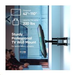Onkron M8L Robustný profesionálny držiak TV 42" - 110"