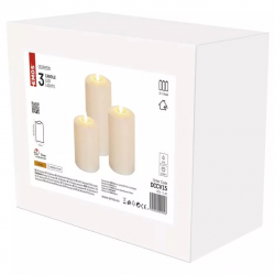 Emos LED dekorácia – 3× vosková sviečka, 3×AAA, časovač