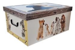 Úložná krabica MAXI DOGS YELLOW 51x37x24cm