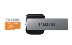 Samsung 64 GB EVO UHS-1 Class 10 + USB adaptér